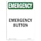 Signmission Safety Sign, OSHA EMERGENCY, 7" Height, Button, Portrait OS-EM-D-57-V-10444 - alternate 1